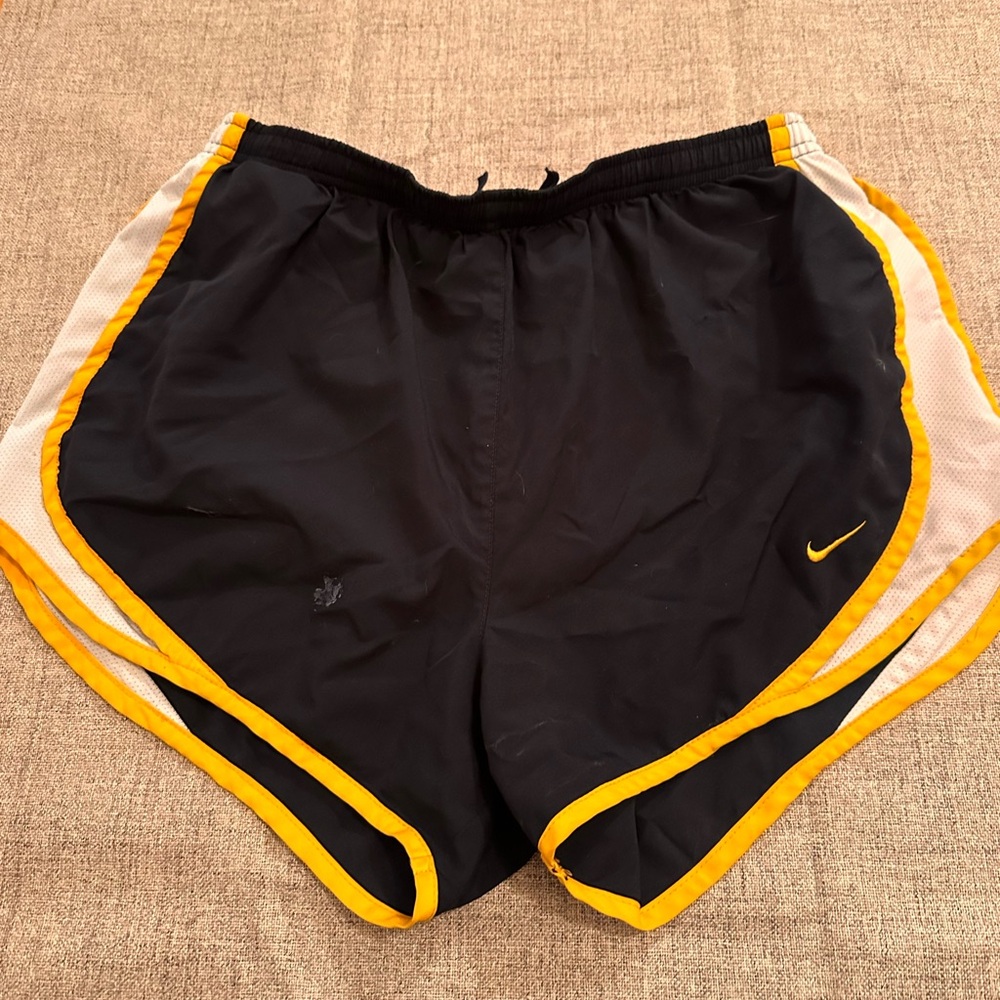Nike navy and Yellow Sports Shorts